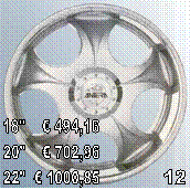 12,18"     494,16
20"     702,96
22"   1000,85