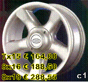 c1,7x15  164,08
8x16  188,50
8x18  288,55