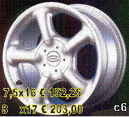 c6,7,5x16  152,25
8    x17  203,00