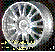 c8,20 "  498,00
22"  825,00